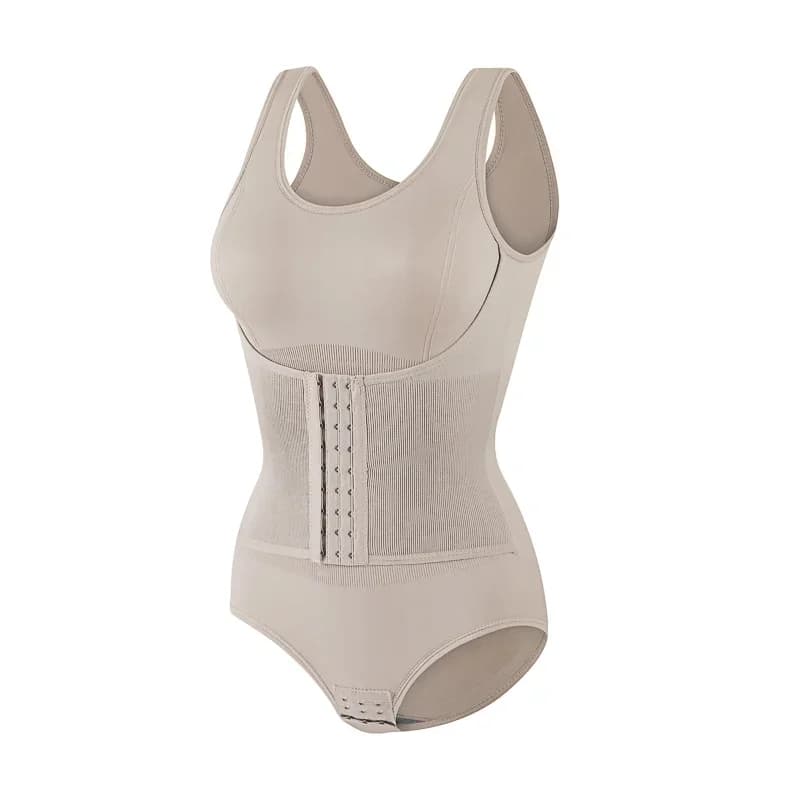 Body Shapewear Double boutonnage ventre contrôle corps Shaper post-partum minceur femme taille forma