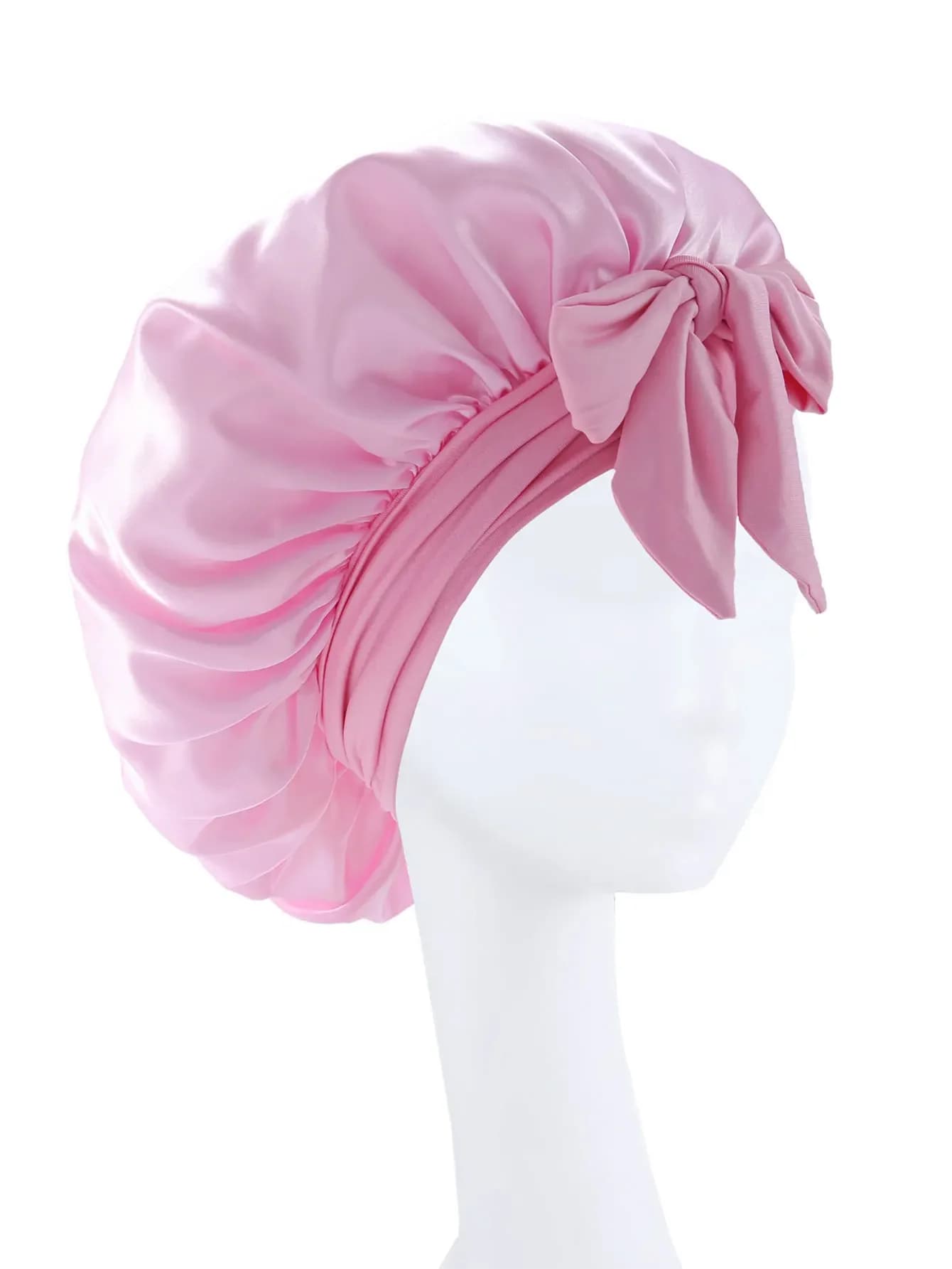 2026 nouveau Bonnet en soie dormir femmes Satin Bonnet cheveux nuit sommeil Bonnet cravate bande Cur