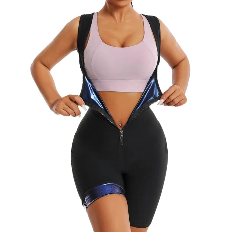 Body de Sauna thermique pour femmes, combinaison une pièce, vêtements modelants, Fitness, entraîneme