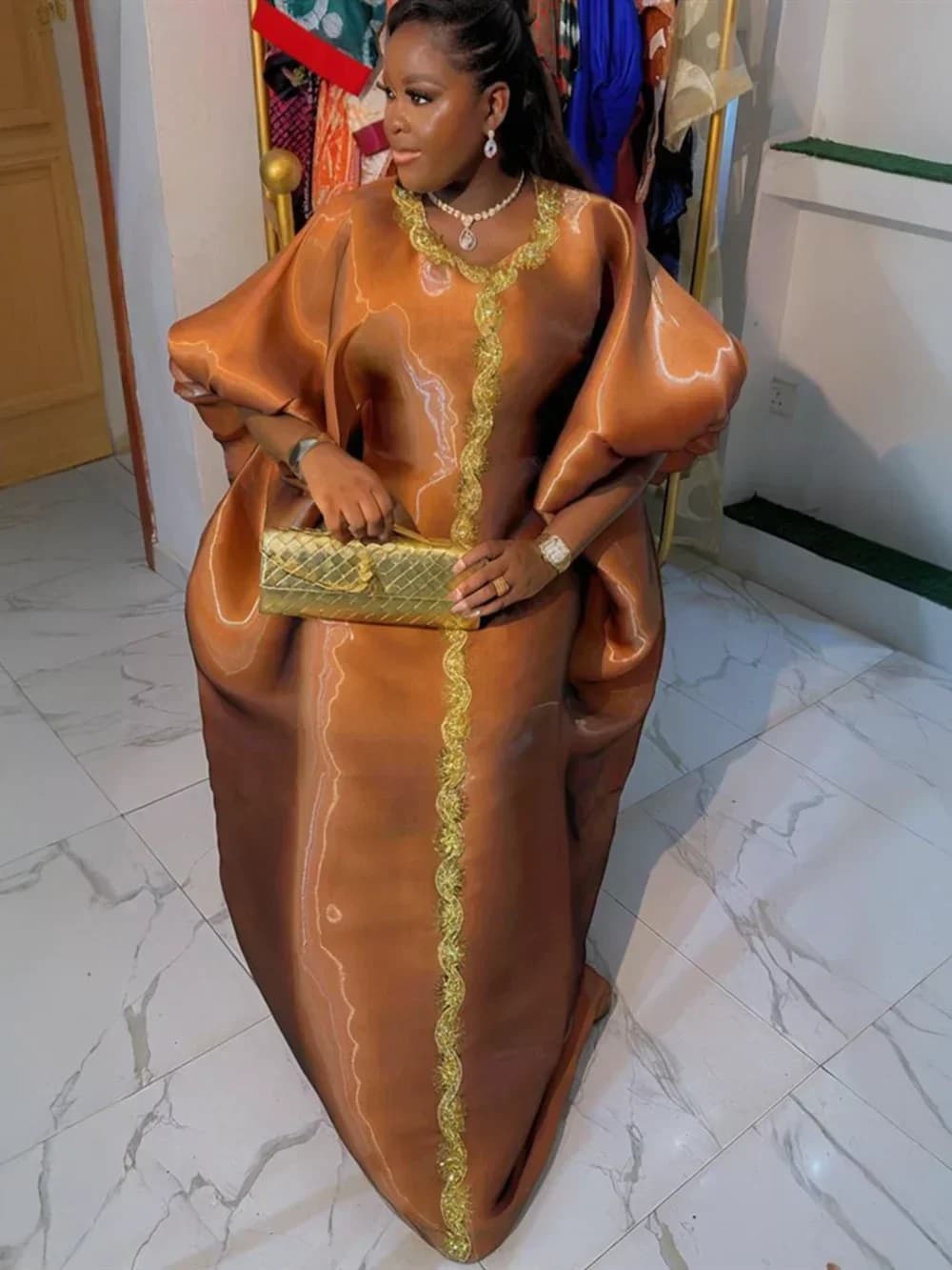 Abayas pour femmes dubaï luxe 2025 Robe de mode musulmane africaine Caftan Marocain robes de soirée