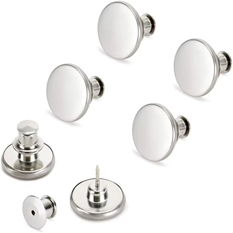 Broche pour jean détachable, 8/4 pièces, bouton-pression rapide pour pantalon, bouton rétractable, b