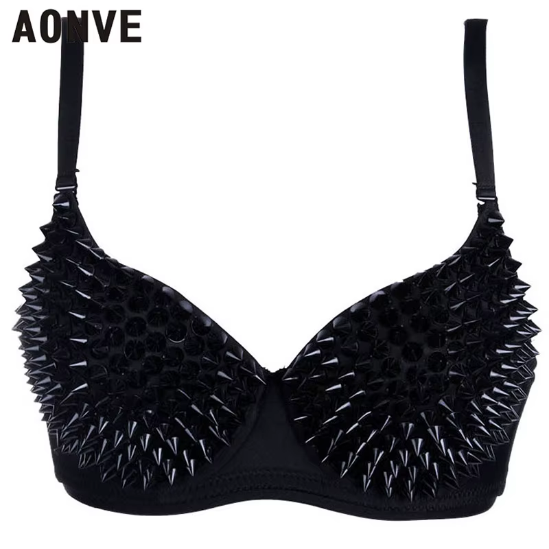 AONVE – soutien-gorge Sexy avec strass pour femmes, sous-vêtement à la mode, sous-vêtement en or et