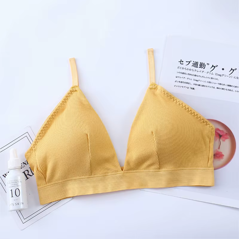 Soutien-gorge sans fil pour femmes, sous-vêtements sans couture, en coton, soutien-gorge Push Up, Br