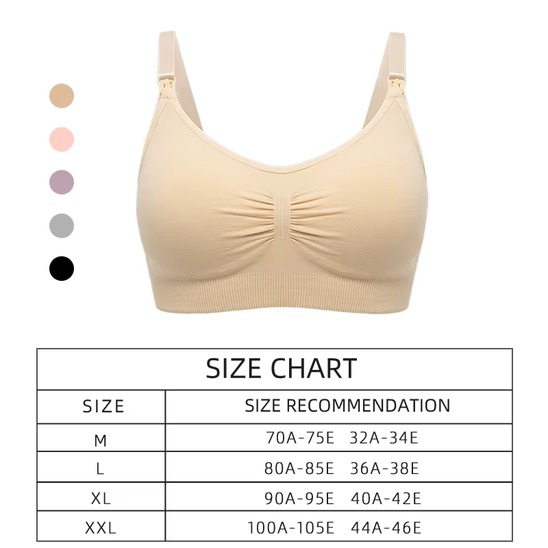 Soutien-gorge d'allaitement grande taille de haute qualité, sous-vêtements d'allaitement respirants 