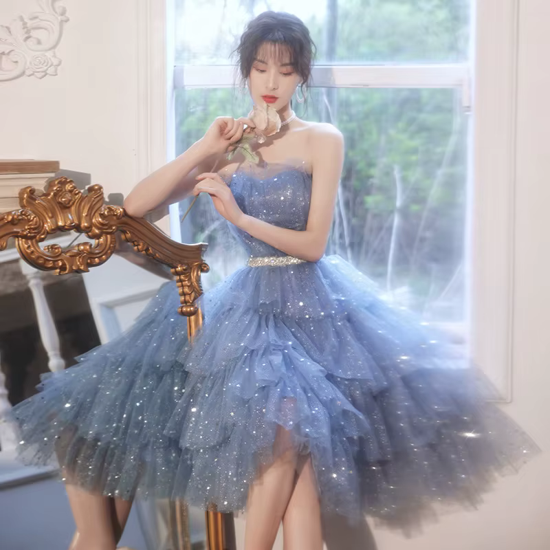 Robe de soirée princesse pour femmes, nouveau tempérament, fête d'anniversaire, Banquet, Super féeri