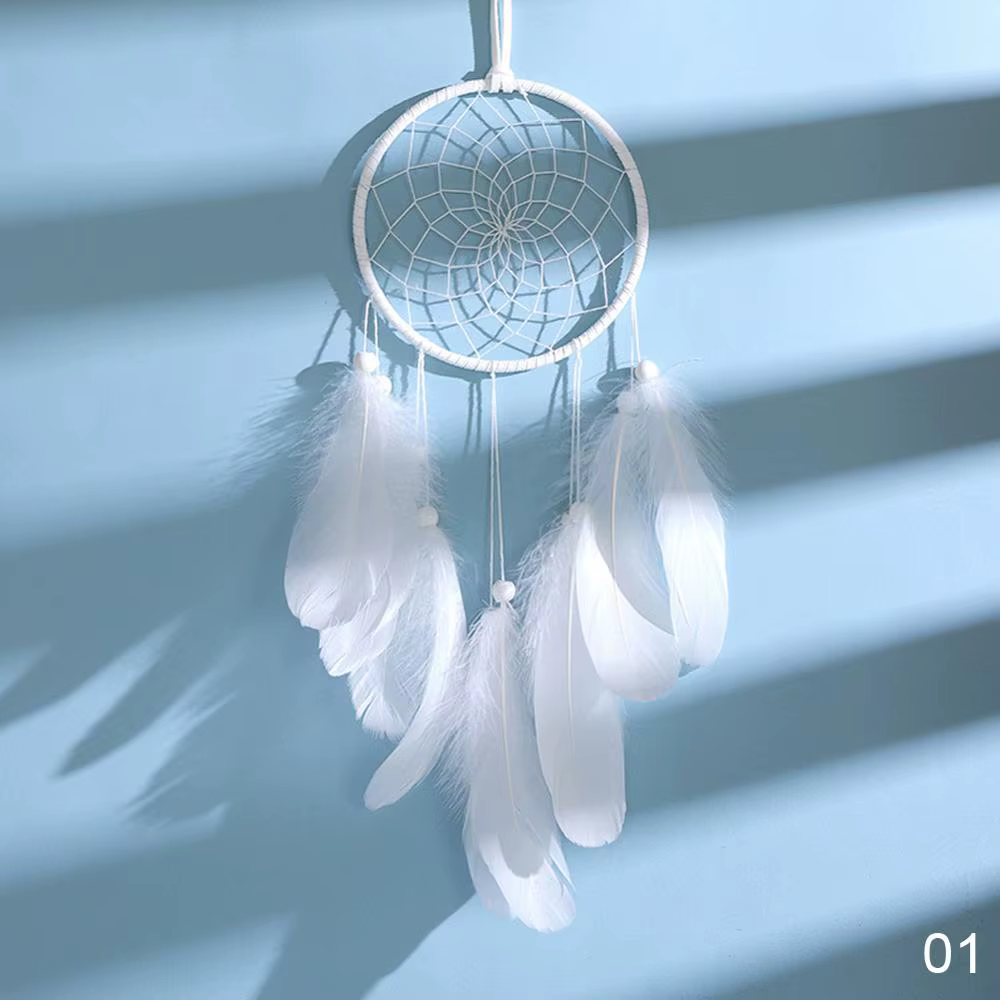 Attrape-rêves fait à la main, pendentif attrape-rêves, carillons éoliens creux créatifs, tenture mur