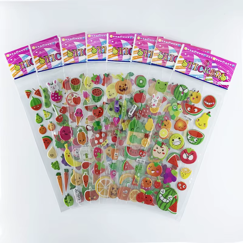 Autocollants animaux de Zoo de dessin animé imperméables, 8 feuilles/ensemble, décoration pour carne