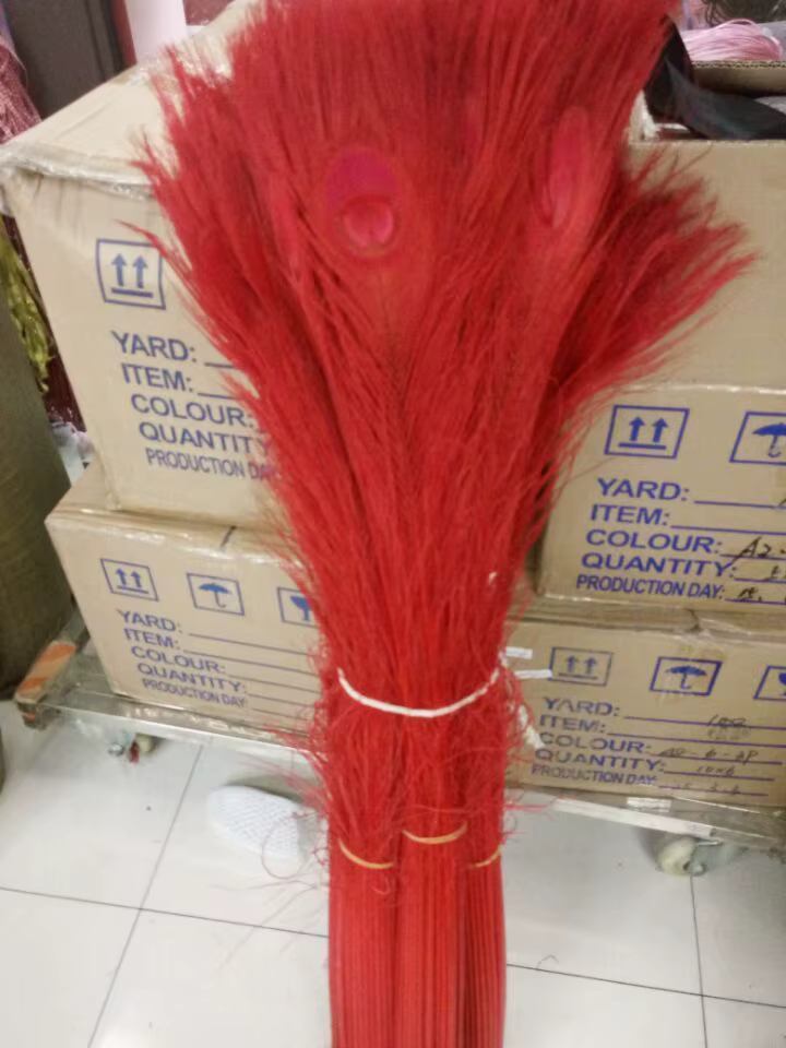 Yeux en plumes de paon, 100 pièces, 32-34 pouces/80-90cm, couleur en option, vente en gros