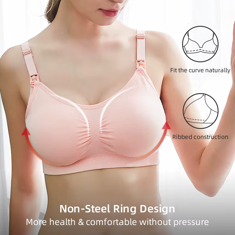 Soutien-gorge d'allaitement grande taille de haute qualité, sous-vêtements d'allaitement respirants 