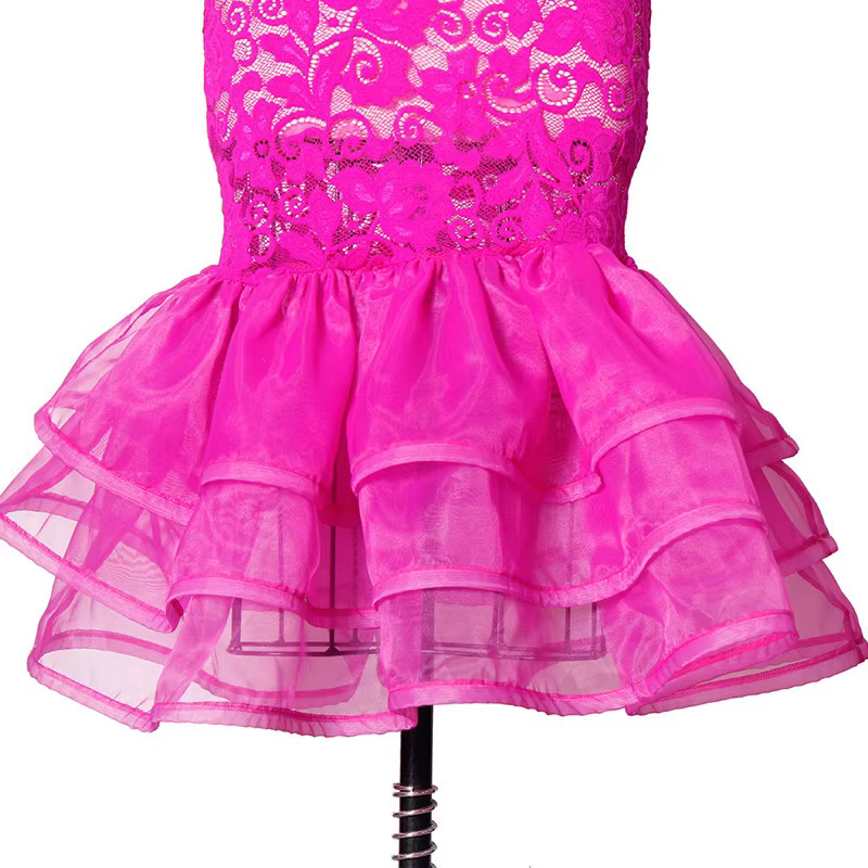 Robe de soirée en dentelle rose sexy pour femmes, manches longues sirène, taille haute, boîte de nui