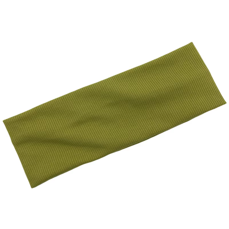 Nouveau bandeau tricoté solide pour femmes filles automne hiver Sport Yoga absorption de la sueur ch