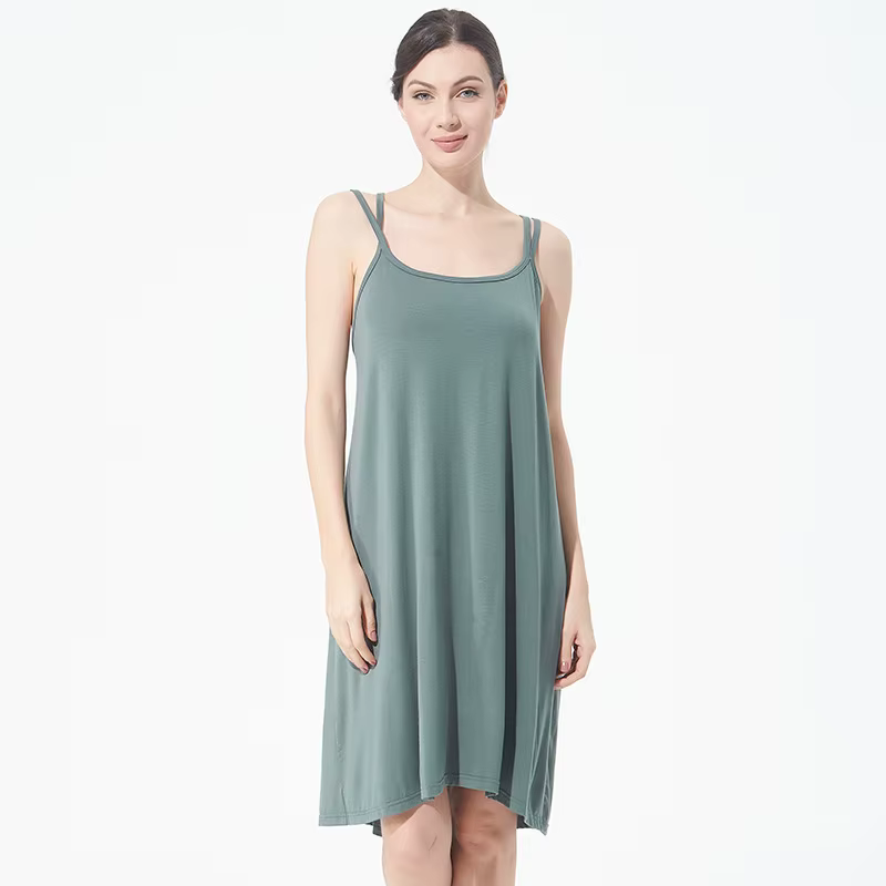 Chemise de nuit en Modal pour femmes, grande taille 4XL 5XL 6XL 7XL, Sexy, bretelles Spaghetti, vête