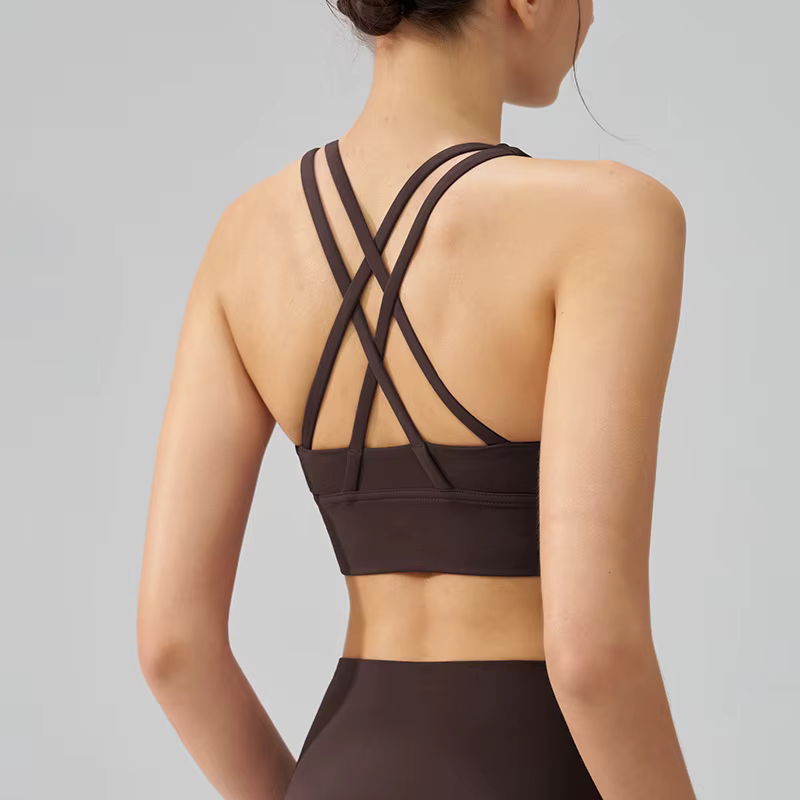 TRY TO BN Soutien-gorge de Yoga pour femmes, en Nylon, respirant, sous-vêtement, haut de Fitness, cr