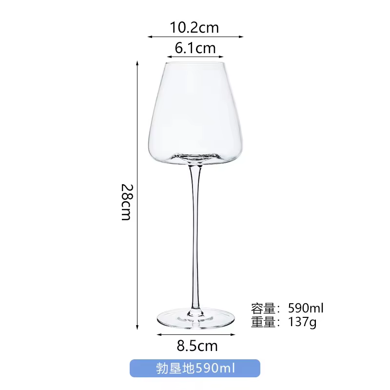 Grands verres à vin européens de 720ml, verres à vin rouge clair bordeaux, verre de cristal de grand