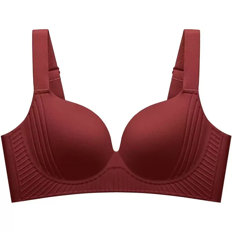 Soutien-gorge pour femmes avec gros seins montrant des petits sous-vêtements, froncé et amincissant,
