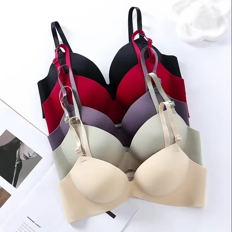 Femmes soutien-gorge sans couture Sexy Push Up Bralette sans fil filles étudiants respirant Lingerie