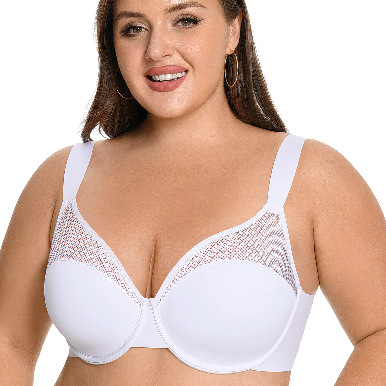 Nouveau minimiseur dentelle soutiens-gorge non rembourré à armatures femmes soutien-gorge maille min