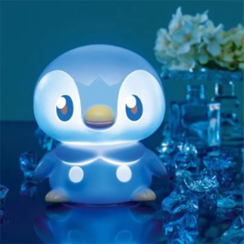 Veilleuse Pokémon Pikachu Piplup, figurines originales, modèle de lampe de chevet, veilleuse douce,