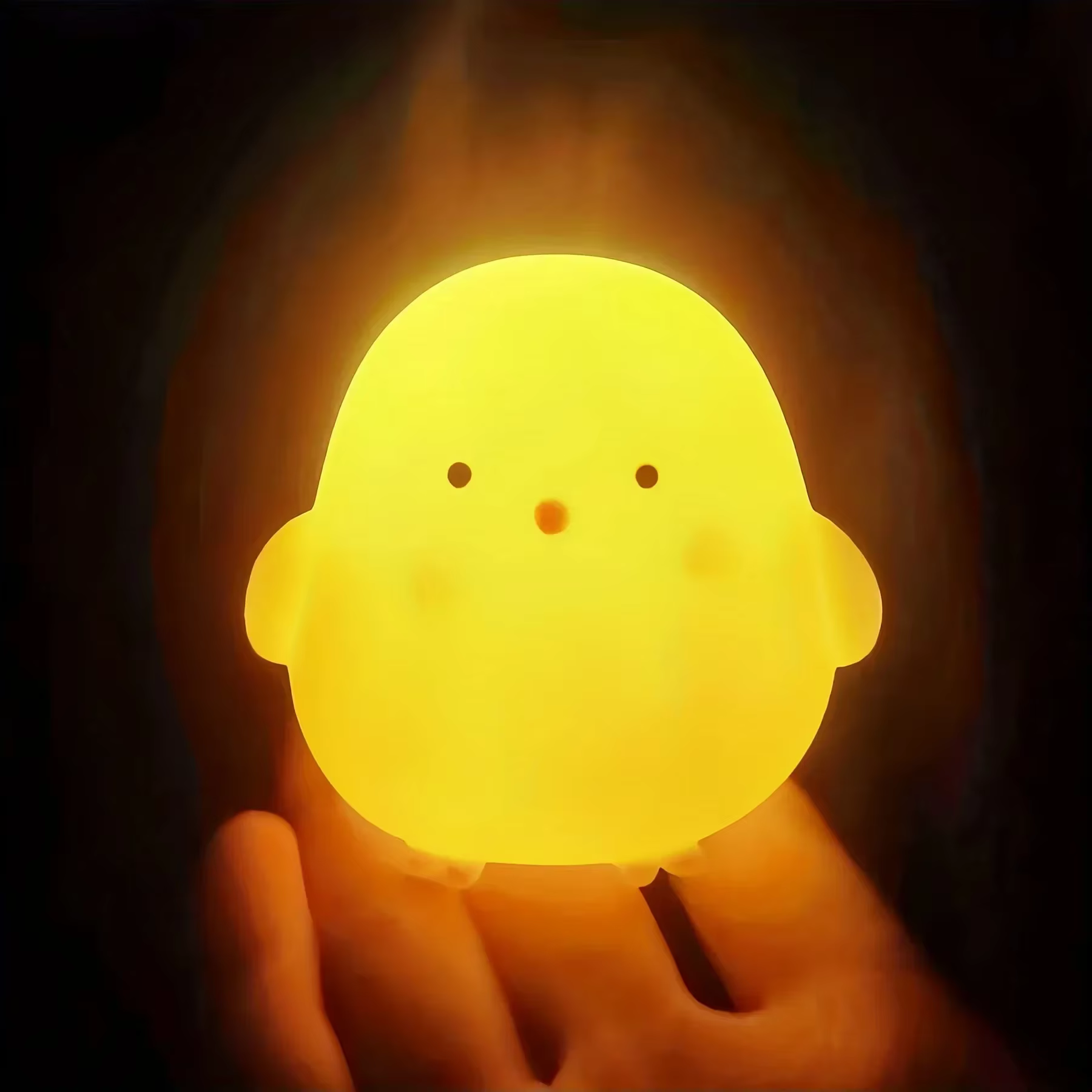 Dessin animé petit canard jaune veilleuse batterie intégrée veilleuse pas de dommages yeux enfants l