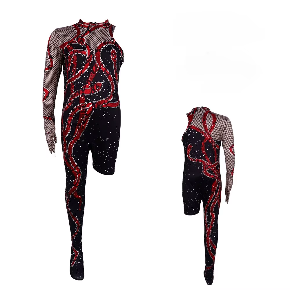 Costume de Cosplay de chant d'anime Taylor, combinaison de danse rapide, barboteuse Zentai, body de