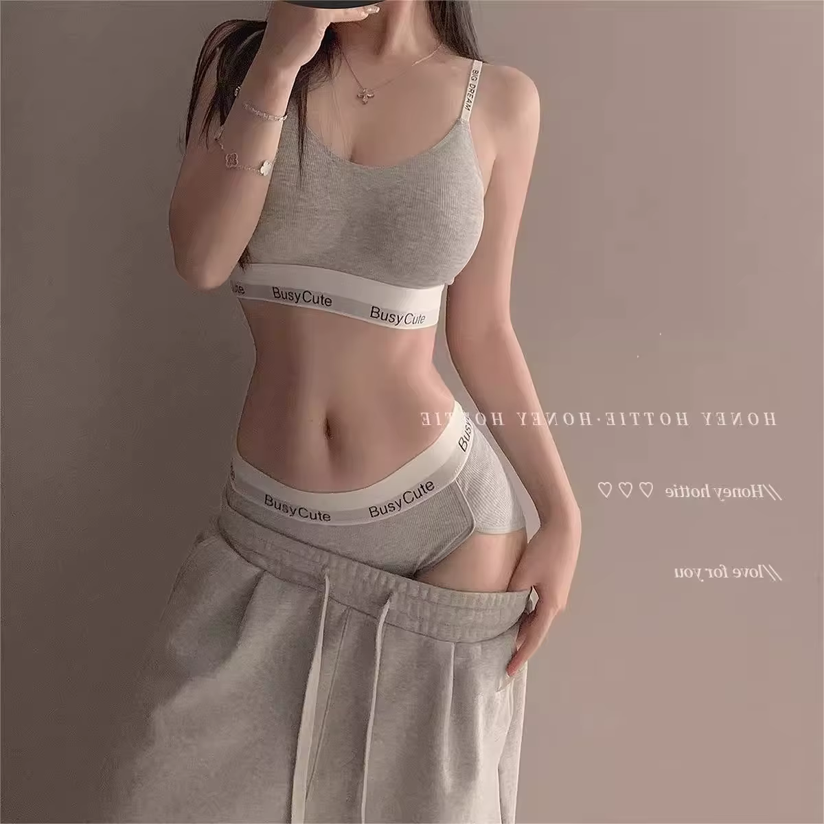 Ensemble de soutien-gorge de sport pour les plus petits bustes: levage et soutien, anti-affaissement