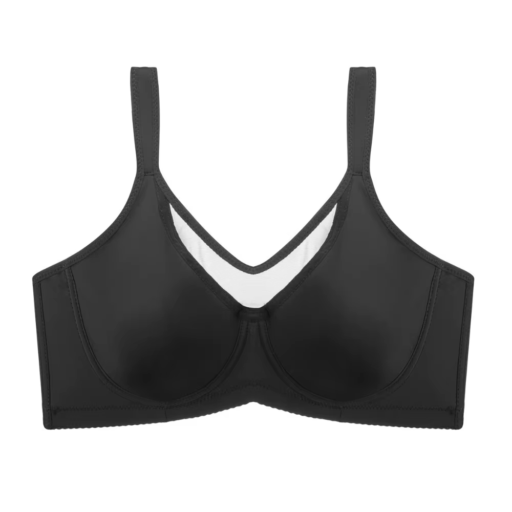 Soutien-gorge ultra fin et lisse à larges bretelles, sans éponge, avec armatures souples, confortabl