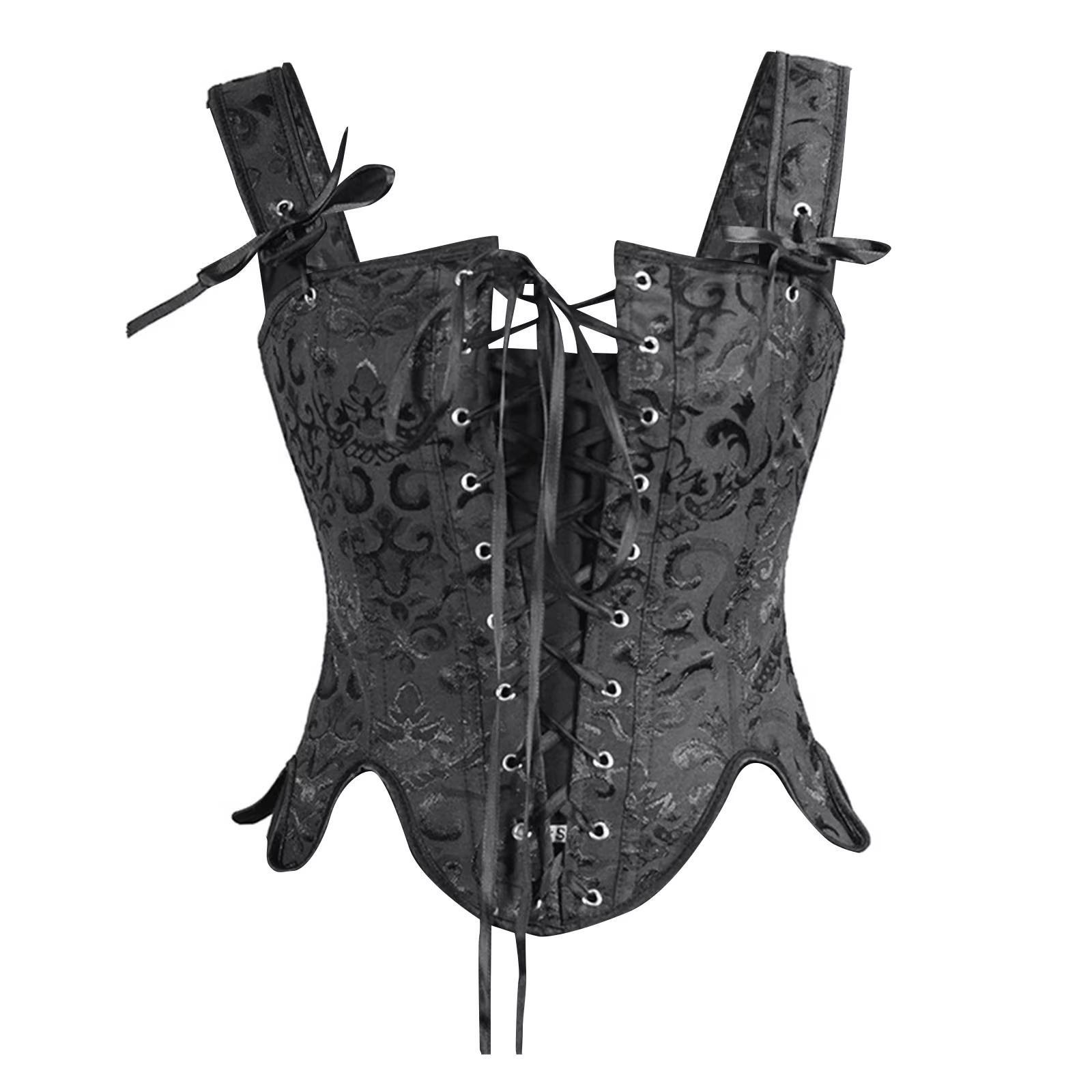 Steampunk Corsets femmes Sexy Spaghetti sangle à lacets Jacquard haut bustier taille mince corps Sha
