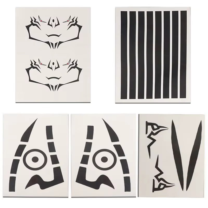 Faux Tatouage Autocollant Étanche pour Halloween, Accessoire de Cosplay, Anime Jujutsu Kaimmense Ryo