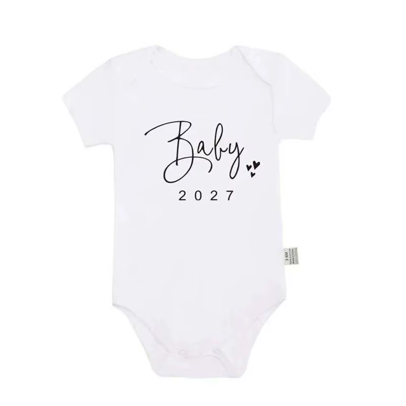 Combinaison pour bébé 2027, annonce de grossesse, barboteuse pour nouveau-né, combinaison amusante p