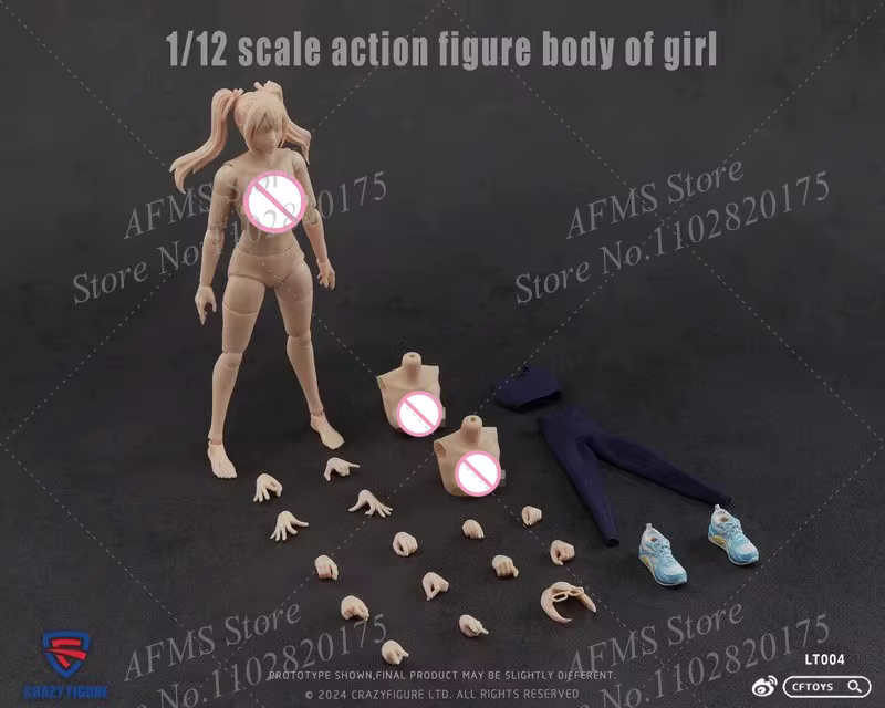 FIGURE folle LT004 1/12 échelle figurine à collectionner Kawaii Double queue de cheval Sport Anime f