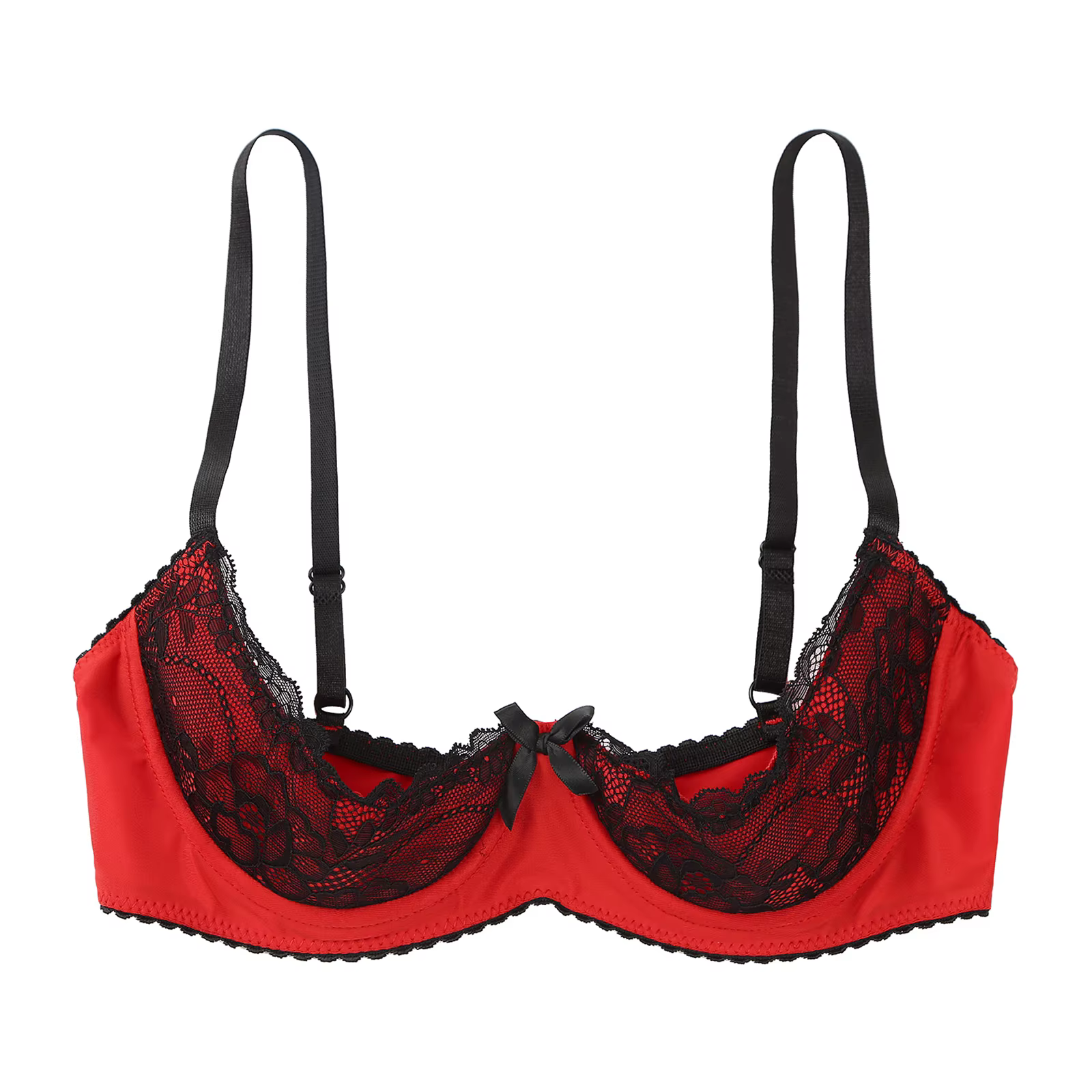 Soutien-gorge Sexy en dentelle pour femmes, Lingerie à armatures, demi-tasse, Push Up, sous-vêtement