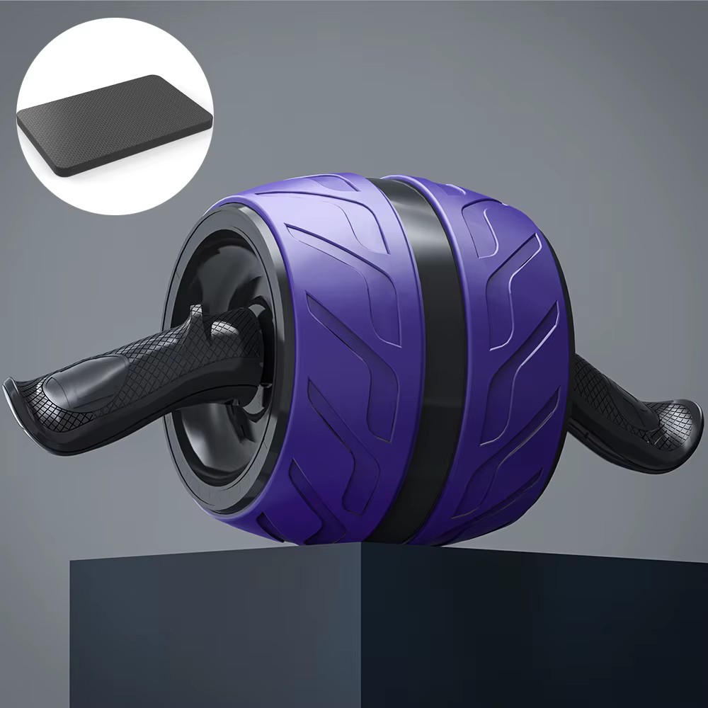 Rouleau Ab à rebond, roue abdominale saine avec tapis de genou, équipement d'entraînement Abs pour l