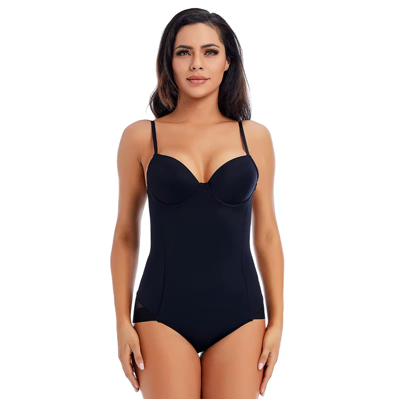 Body Shaper Strappy Bralette pour femme, soutien-gorge plongeant sexy, soutien-gorge dos nu, lingeri