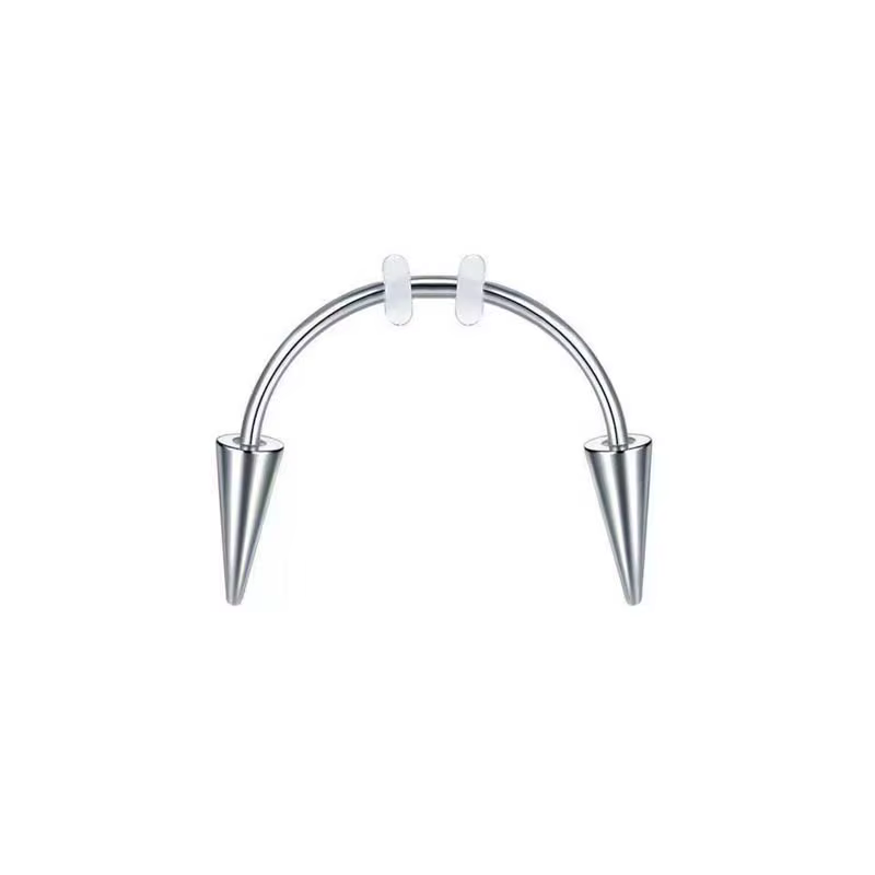 Piercing Labret à tige C en acier inoxydable pour femmes et hommes, Punk, Vampire, dents de Zombie,