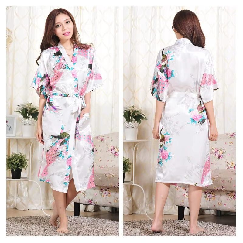 Nouvelles Robes en rayonne pour femmes, vêtements de nuit à fleurs, vêtements de maison, Lingerie in