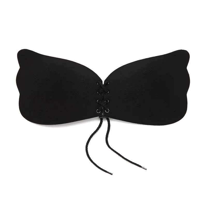 Bande de soutien-gorge en silicone réglable, soutien-gorge push-up, respirant, adhésif, coussretours