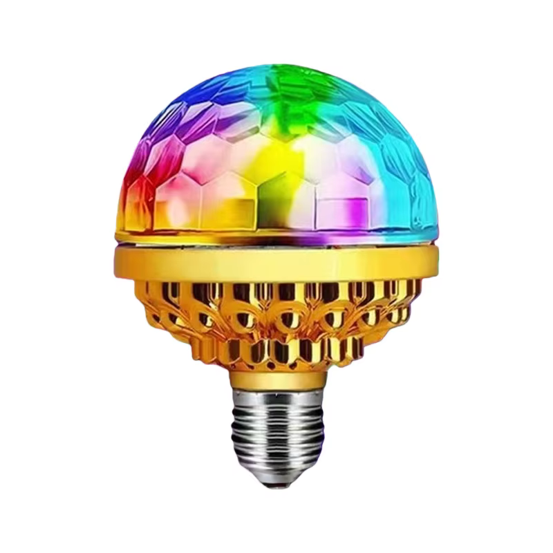 Lumières LED de scène disco scintillantes et colorées, boule magique à clignotement automatique, écl
