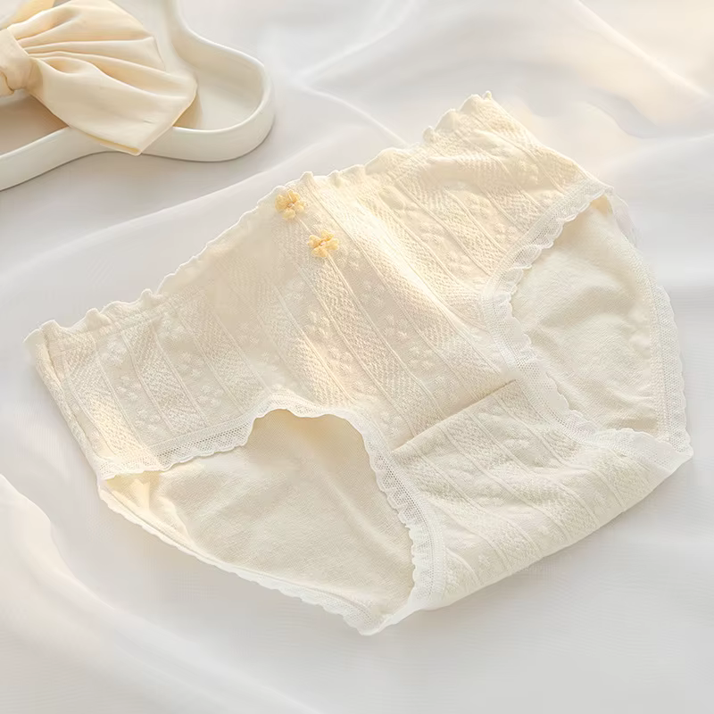 Femmes coton culottes femmes caleçons mignon filles confort slips taille moyenne sans couture caleço