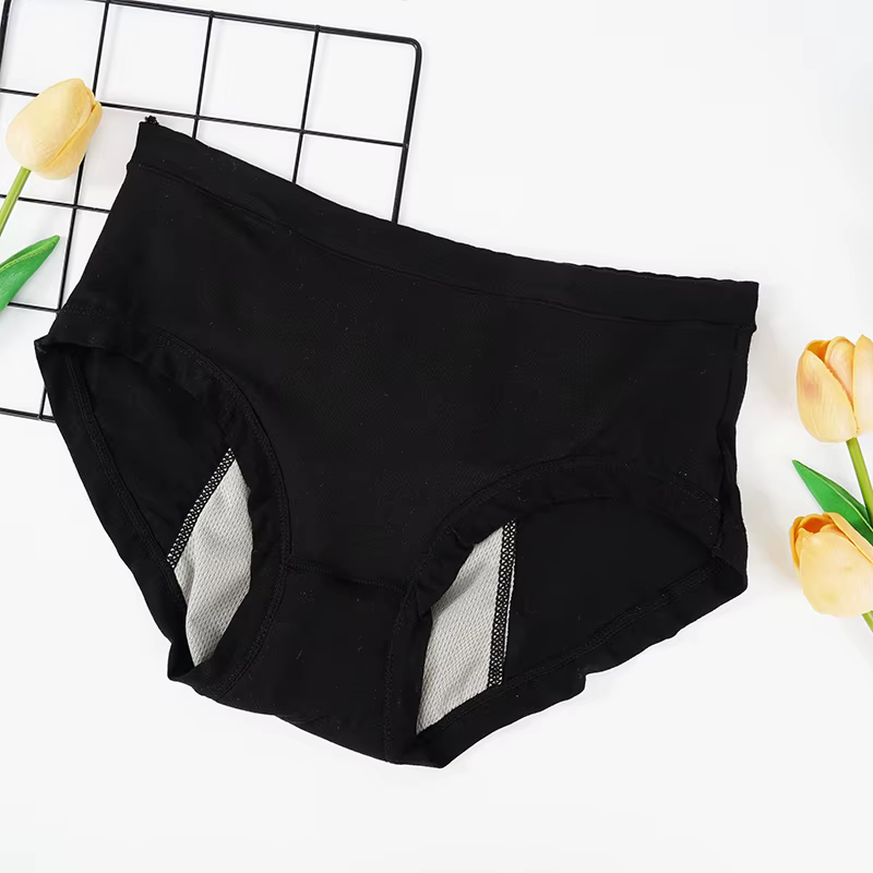 Culotte en coton imperméable pour femme, sous-vêtement menstruel, culotte physiologique, slip menstr