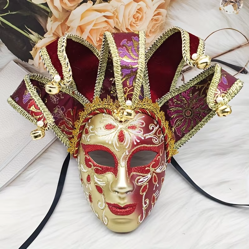 Carnaval créatif Lotus venise noir et blanc Yin et Yang masque Halloween carnaval balle Performance 