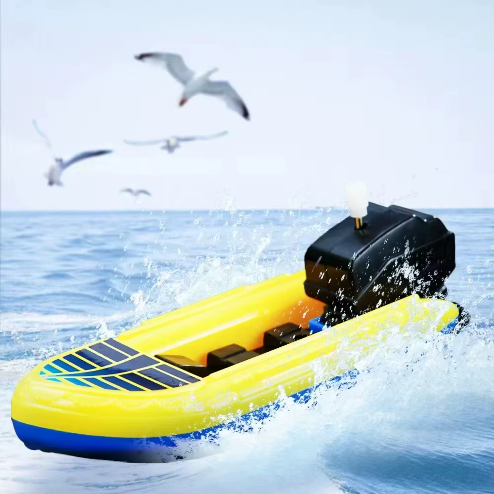 1pc bateau de vitesse horloge jouets bateau liquidation jouet flotteur dans l'eau enfants jouets cla