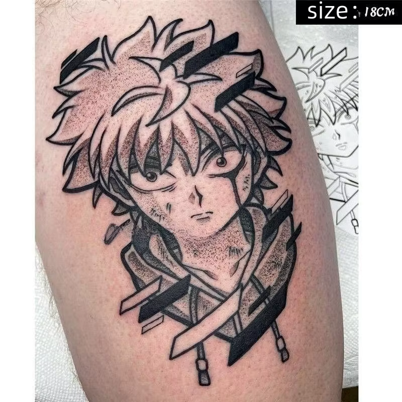 Tatouages Temporaires de Dessin Animé pour Homme et Femme, Autocollant de Transfert d'Art Corporel,