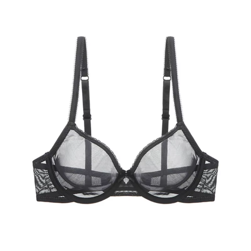 Soutien-gorge en maille pour femmes, avec armatures, sans doublure, ultra-fin, en tissu respirant, s