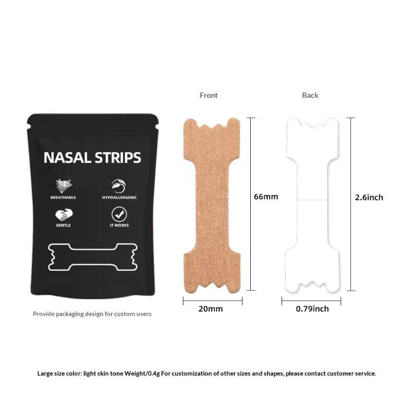 Bandes nasales pour adultes : Améliorent la ventilation nasale la nuit, réduisent efficacement le ro