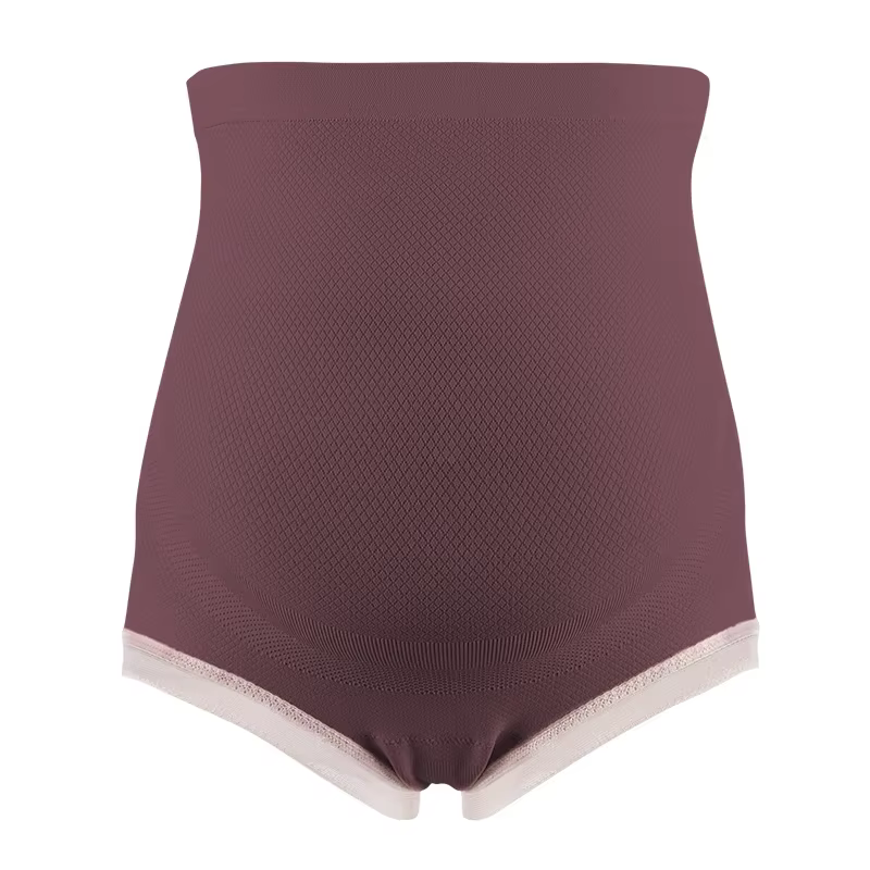 Culotte de soutien du ventre réglable pour femmes enceintes, culotte de taille haute, dentelle solid