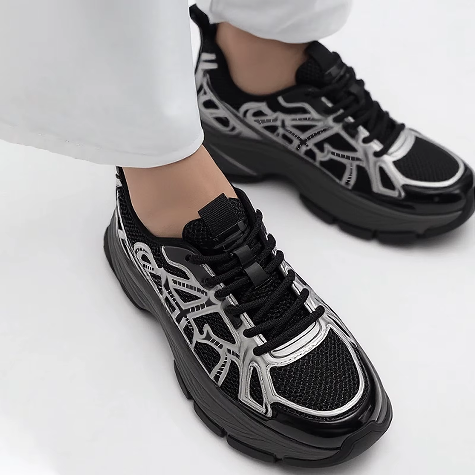 Chaussures décontractées pour hommes été nouvelles chaussures vulcanisées d'extérieur en maille resp