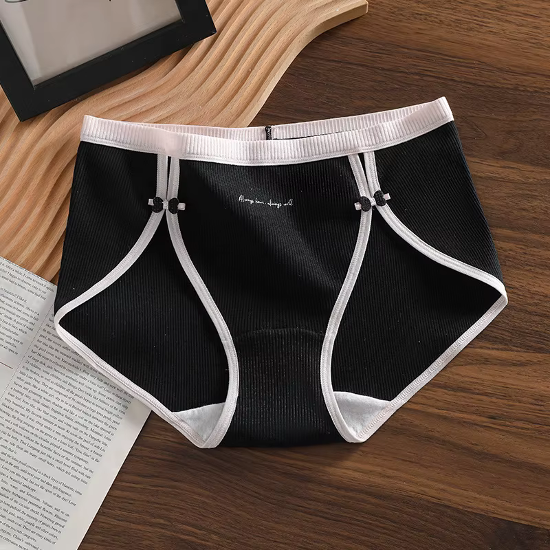 Coton femmes culottes dames Sexy arc sport sans couture slips Beathable antibactérien Lingerie solid