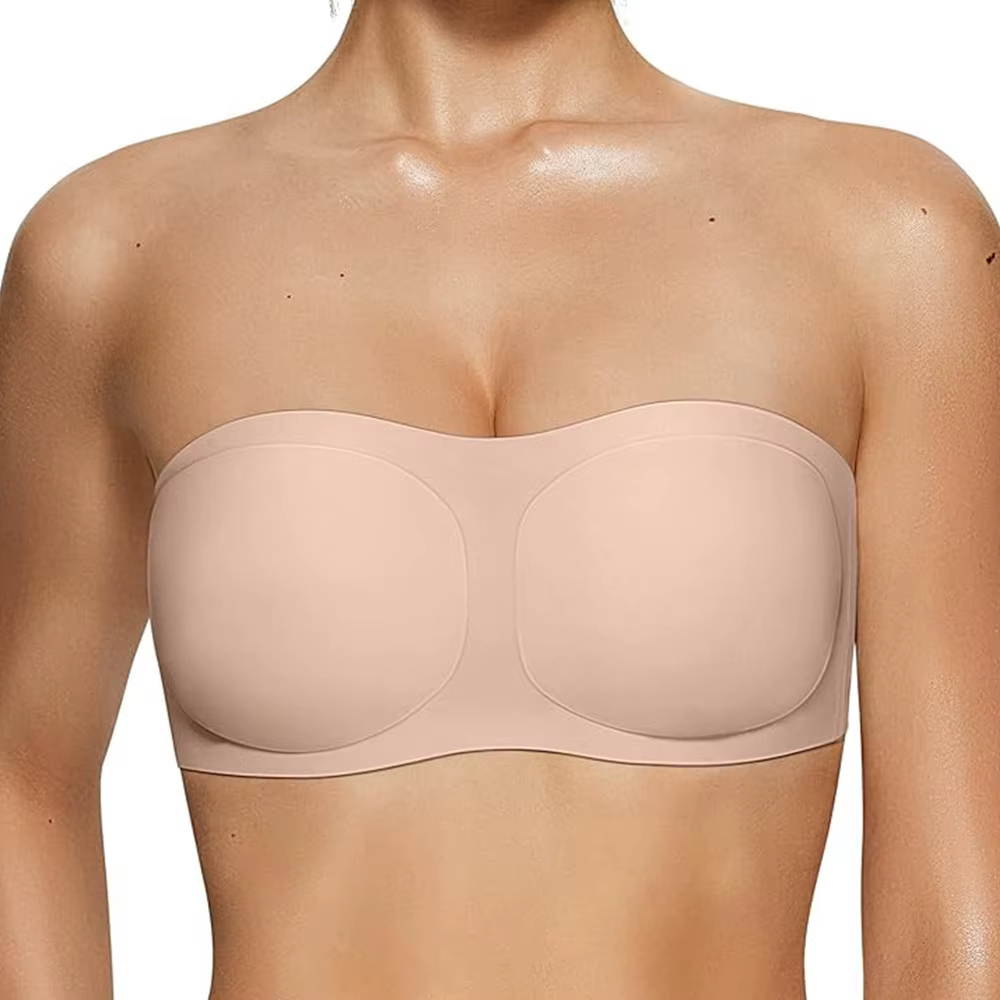 Soutiens-gorge sans bretelles pour femmes, bandeau antidérapant, push-up, sans armatures, confortabl