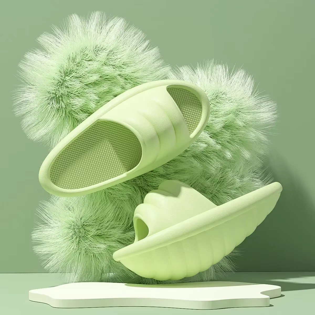 Chaussures de massage oscillantes fiables, anti-rayures, en forme de coquille, avec courbure à 45 de