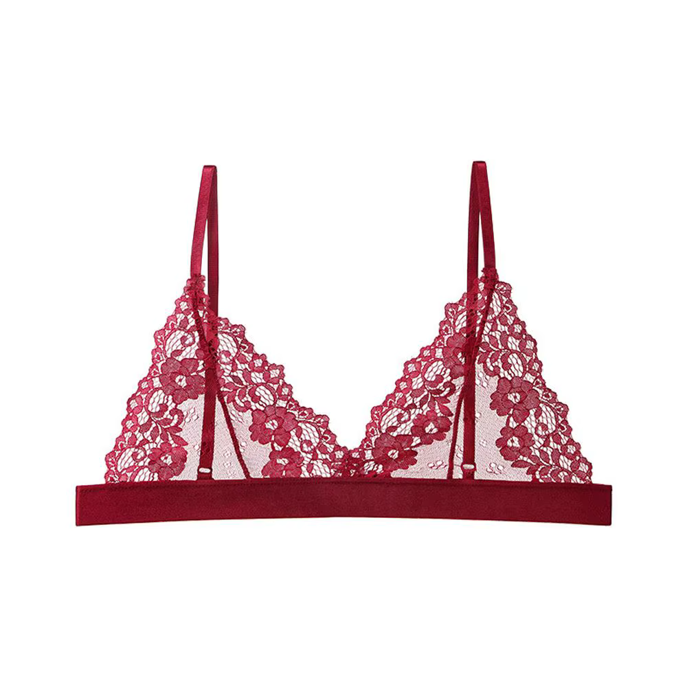 Soutien-gorge en dentelle pour femmes, sous-vêtements fins, transparents, Sexy, Lingerie respirante,